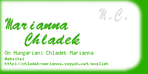 marianna chladek business card